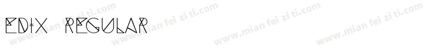 EDIX Regular字体转换